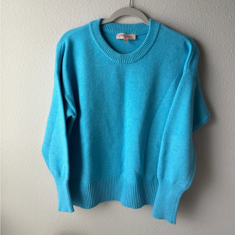 Philosophy Bright Blue Knit Sweater - Picture 7 of 11